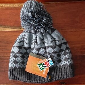 Screamer Kids Gray Pom-Pom Hat
